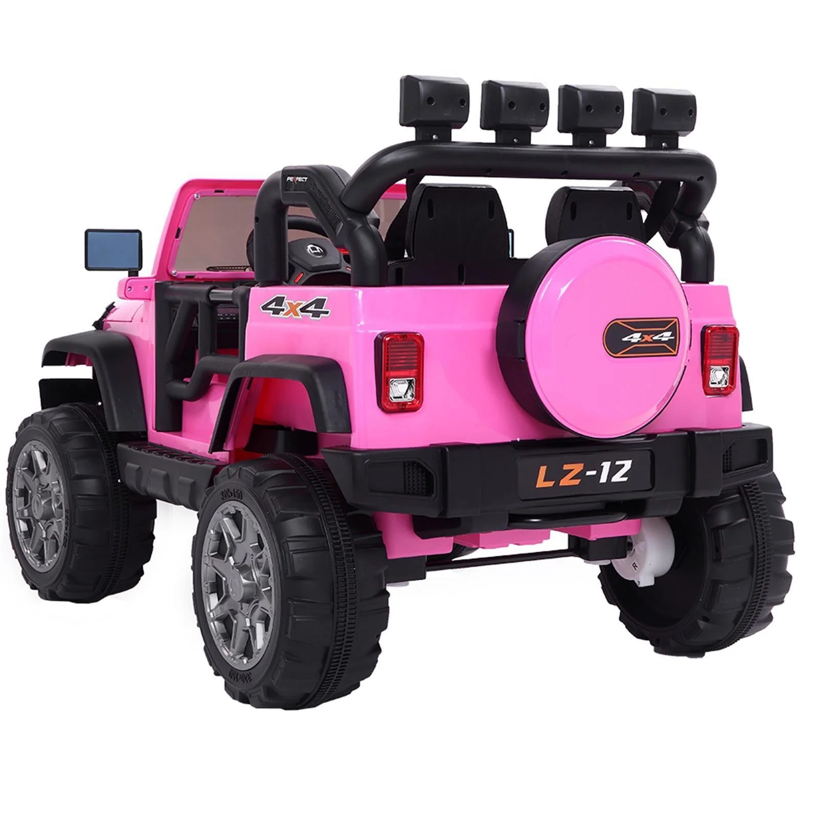 3-Speed Pink Electric Ride-On Car for Kids with Remote Control - Safe and Fun! - Image 5