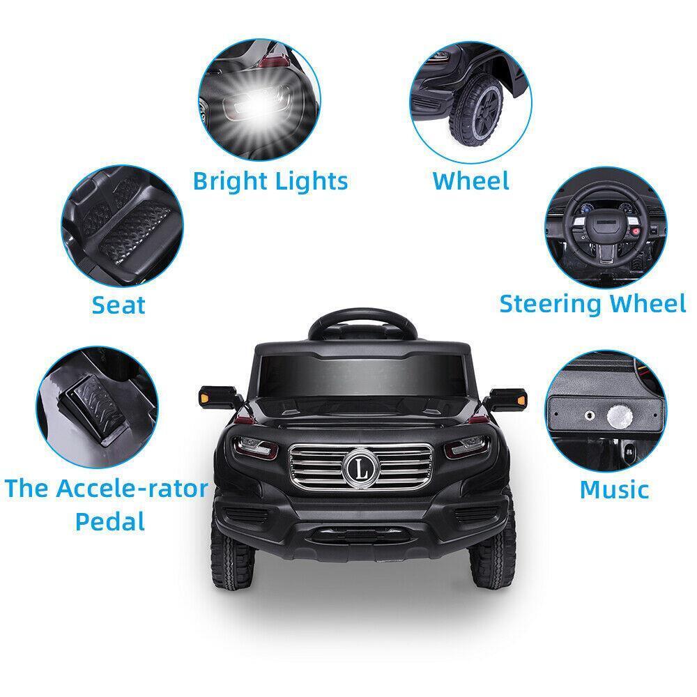 3-Speed Rechargeable Ride-On Car with Music, Lights, and Remote Control - Perfect Gift for Kids - Image 3