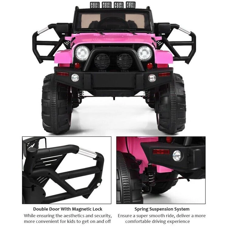 3-Speed Ride-On Truck with MP3 Player, Remote Control, and LED Lights for Safe and Fun Playtime - Image 7