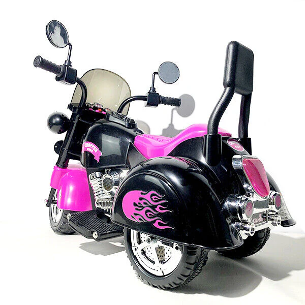 3-Wheel Chopper Ride-On Motorcycle Toy for Kids with LED Headlights - Image 20