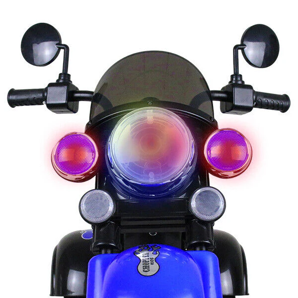 3-Wheel Chopper Ride-On Motorcycle Toy for Kids with LED Headlights - Image 29