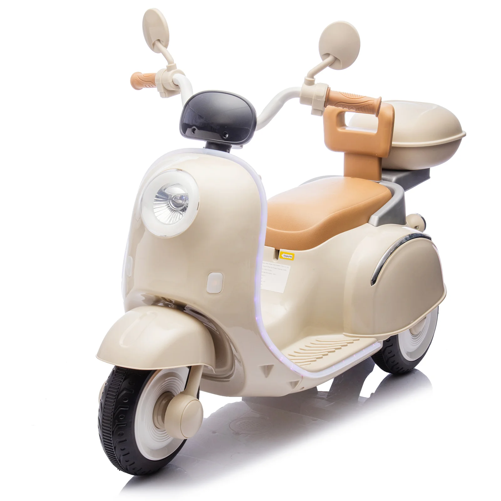 12V Electric 3-Wheel Ride-On Motorcycle for Kids with Large Storage Space, Ages 3-6 - Image 19