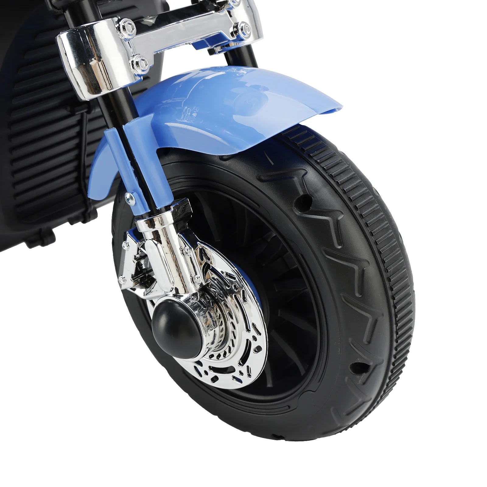 3-Wheel Electric Ride-On Motorcycle for Kids, 6V Dual Drive Toy Car, Blue - Image 6