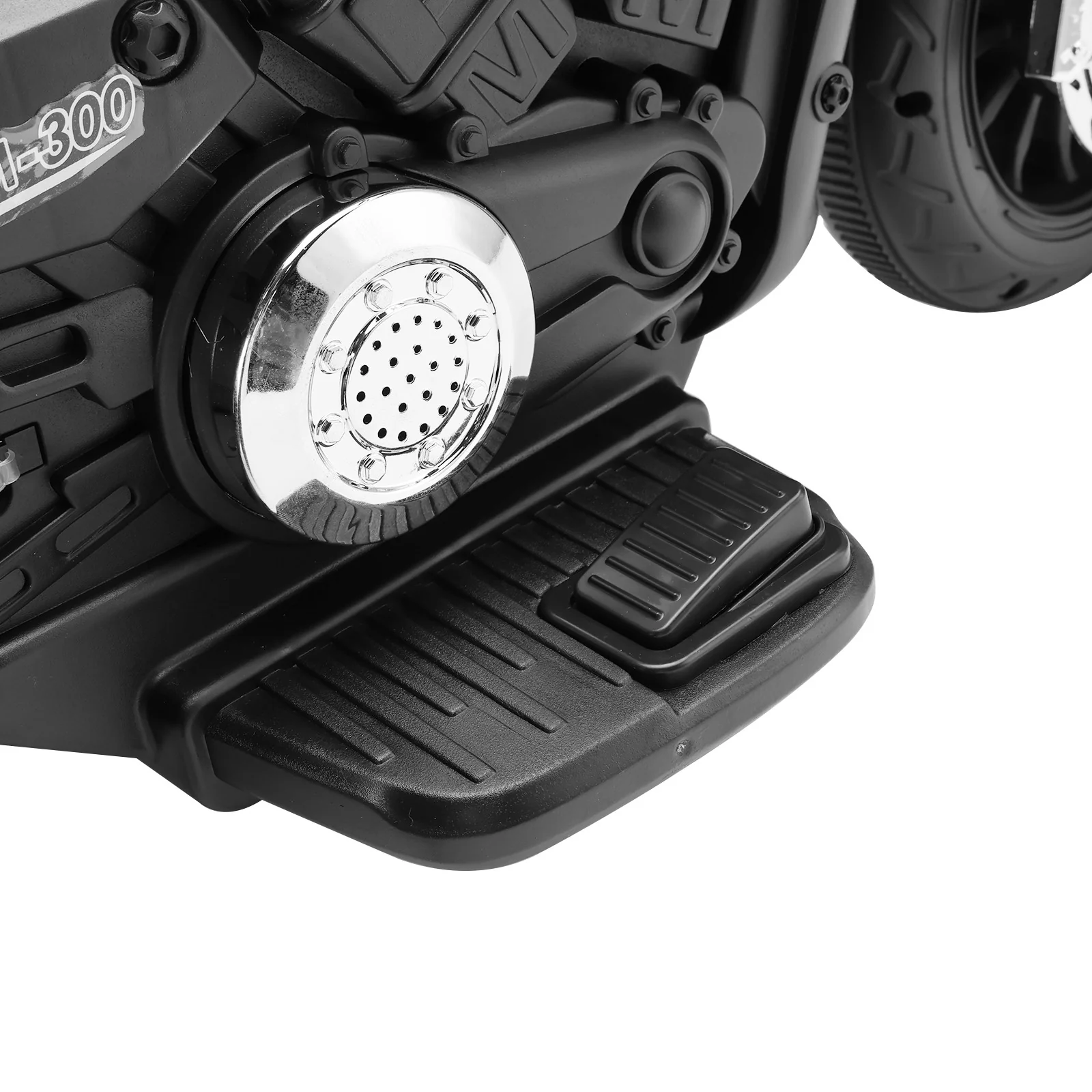 Gray 6V Electric Dual Drive Toy Motorcycle for Kids with Three Wheels - Image 7
