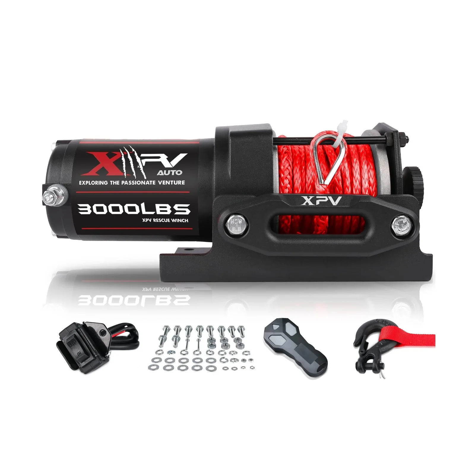 3000 lb 12V DC Electric Waterproof Winch for Off-Road UTV ATV and Boat - Image 8