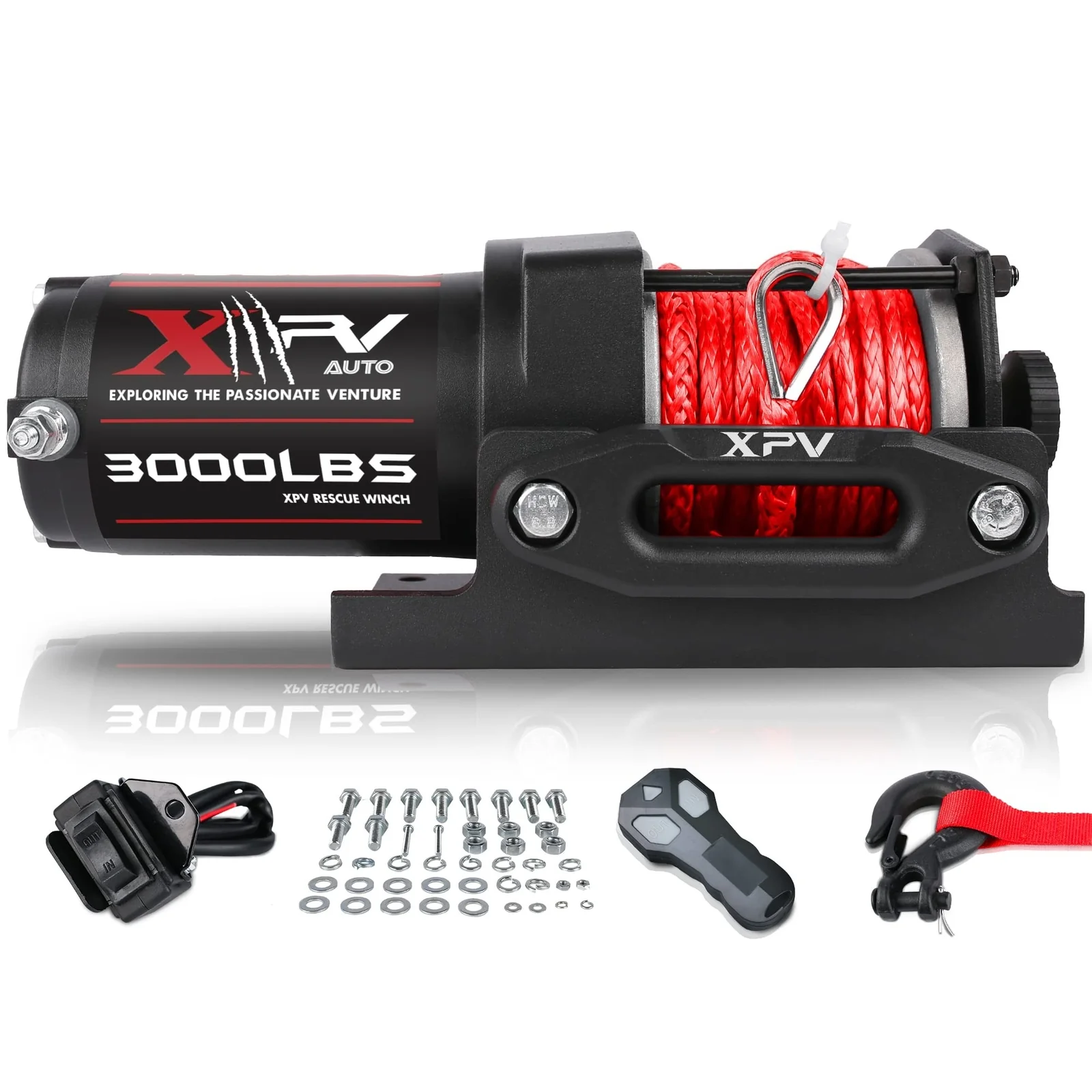 3000 lb 12V DC Electric Waterproof Winch for Off-Road UTV ATV and Boat - Image 8