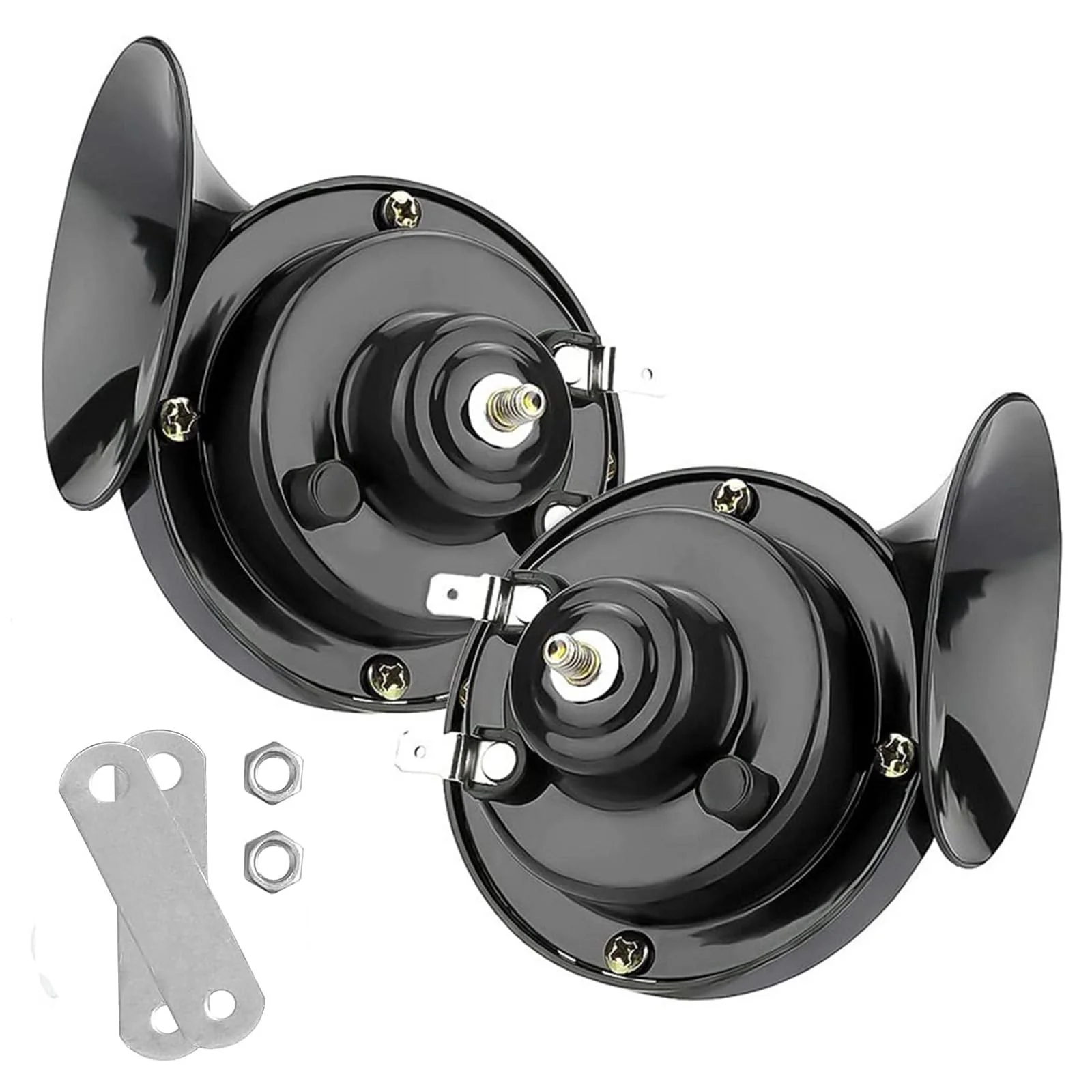 300DB Super Loud Dual-Tone Train Horns Kit for 12V Trucks and Cars - 2 Pieces - Image 8