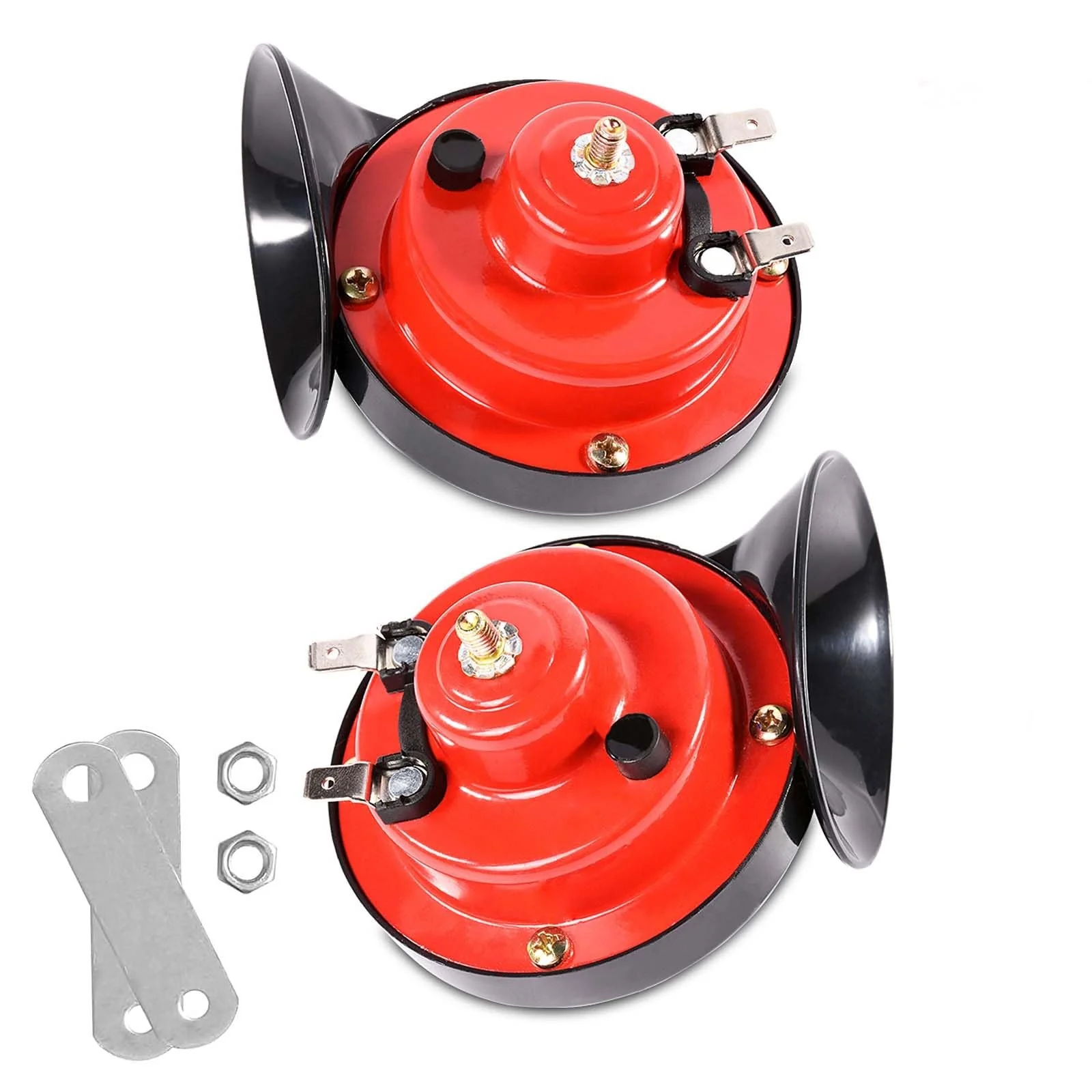 300DB Super Loud Dual-Tone Train Horns 12V Car Truck Horn Kit 2-Pack