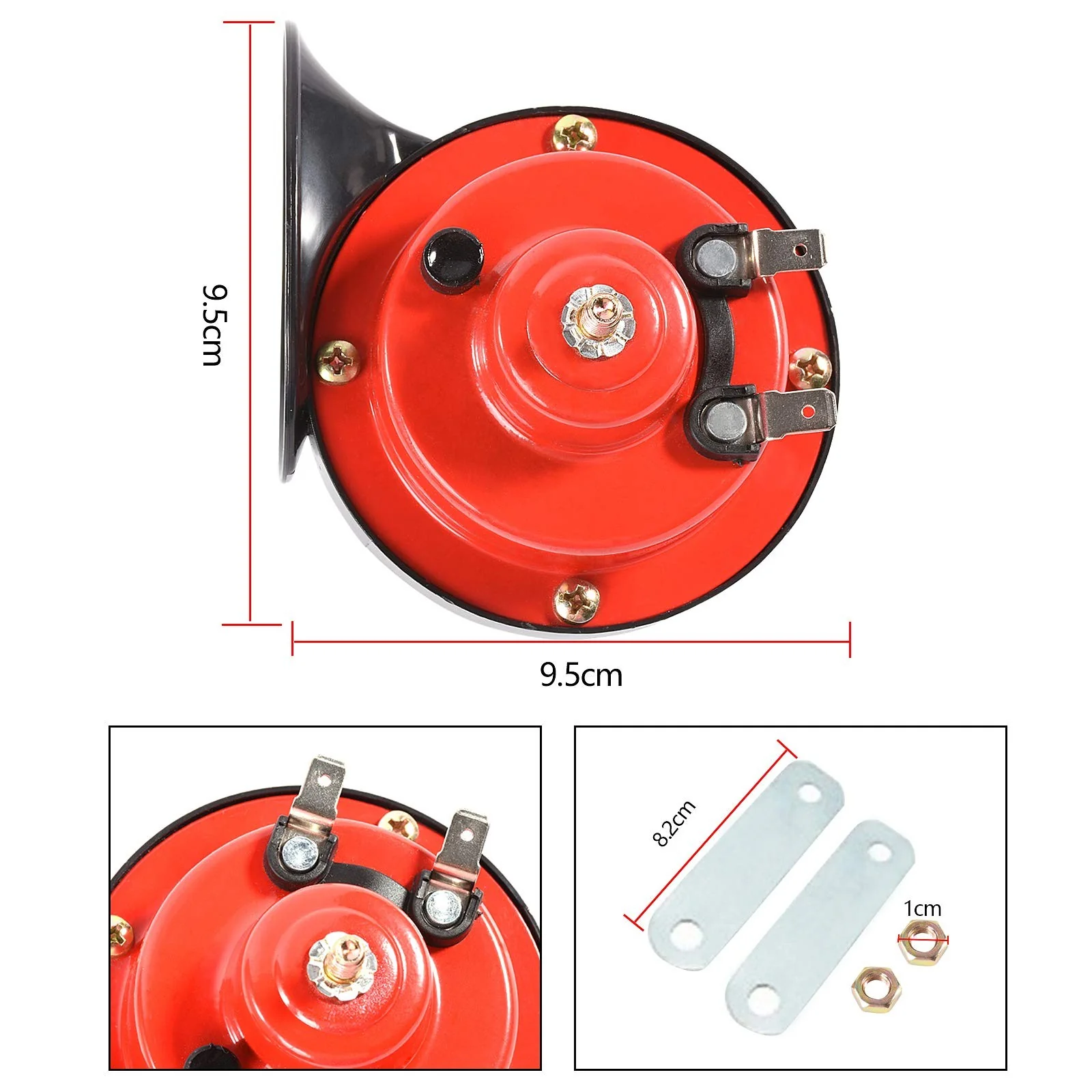300DB Super Loud Dual-Tone Train Horns 12V Car Truck Horn Kit 2-Pack - Image 5