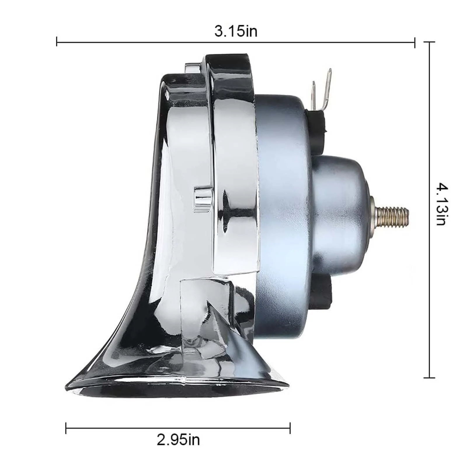 300DB Super Loud Dual Tone Train Horns 12V Car Truck Horn Kit 2pcs - Image 2