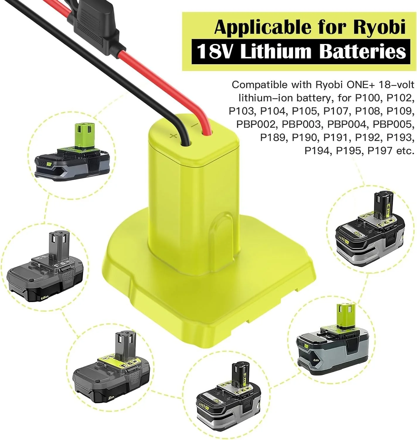 30 Amp Fuse and 18V Battery Adapter Conversion Kit for DIY Projects - Image 6