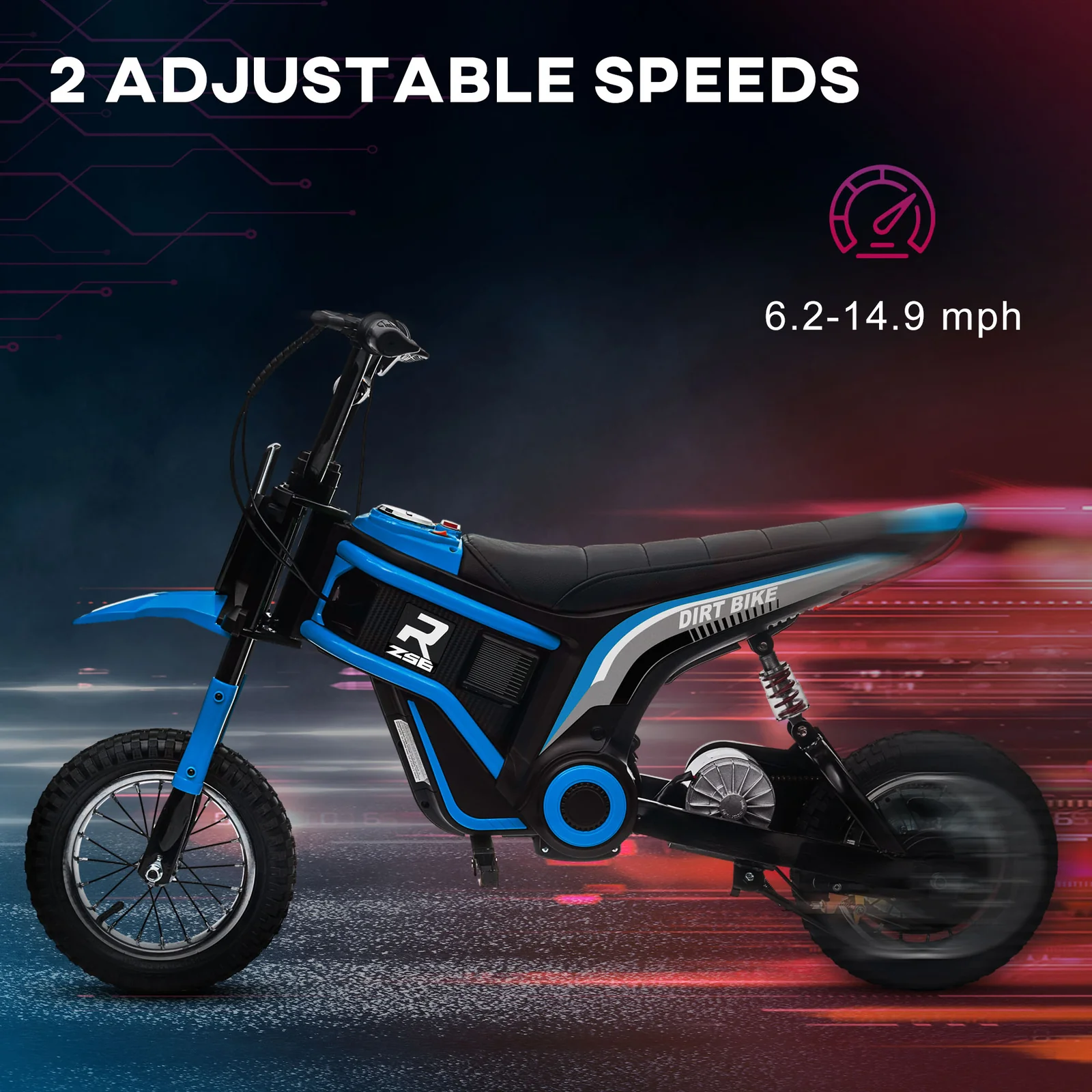 350W Electric Dirt Bike with Twist Grip Throttle, 15 MPH Off-Road Motocross Motorcycle - Image 5