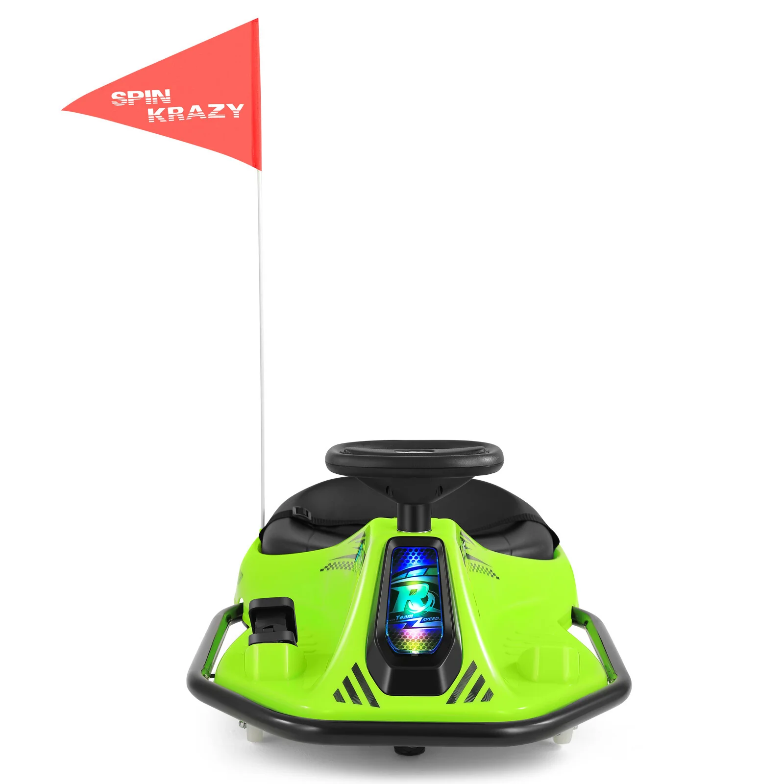 24V Kids Electric Drift Go-Kart with 360° Rotation and Bluetooth Control Green - Image 12