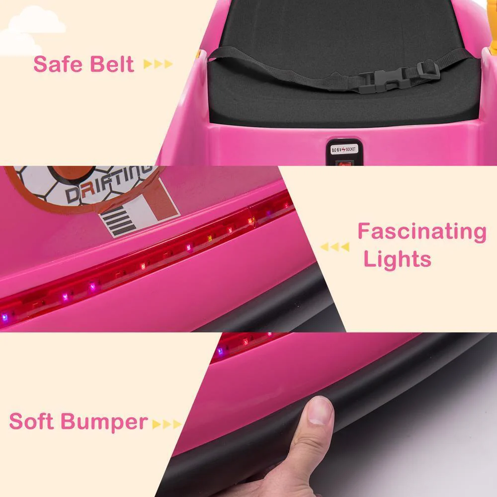 360 Degrees Electric 6V Ride Bumper Car for Kids with Remote Control - ASTM-Certified - Image 9