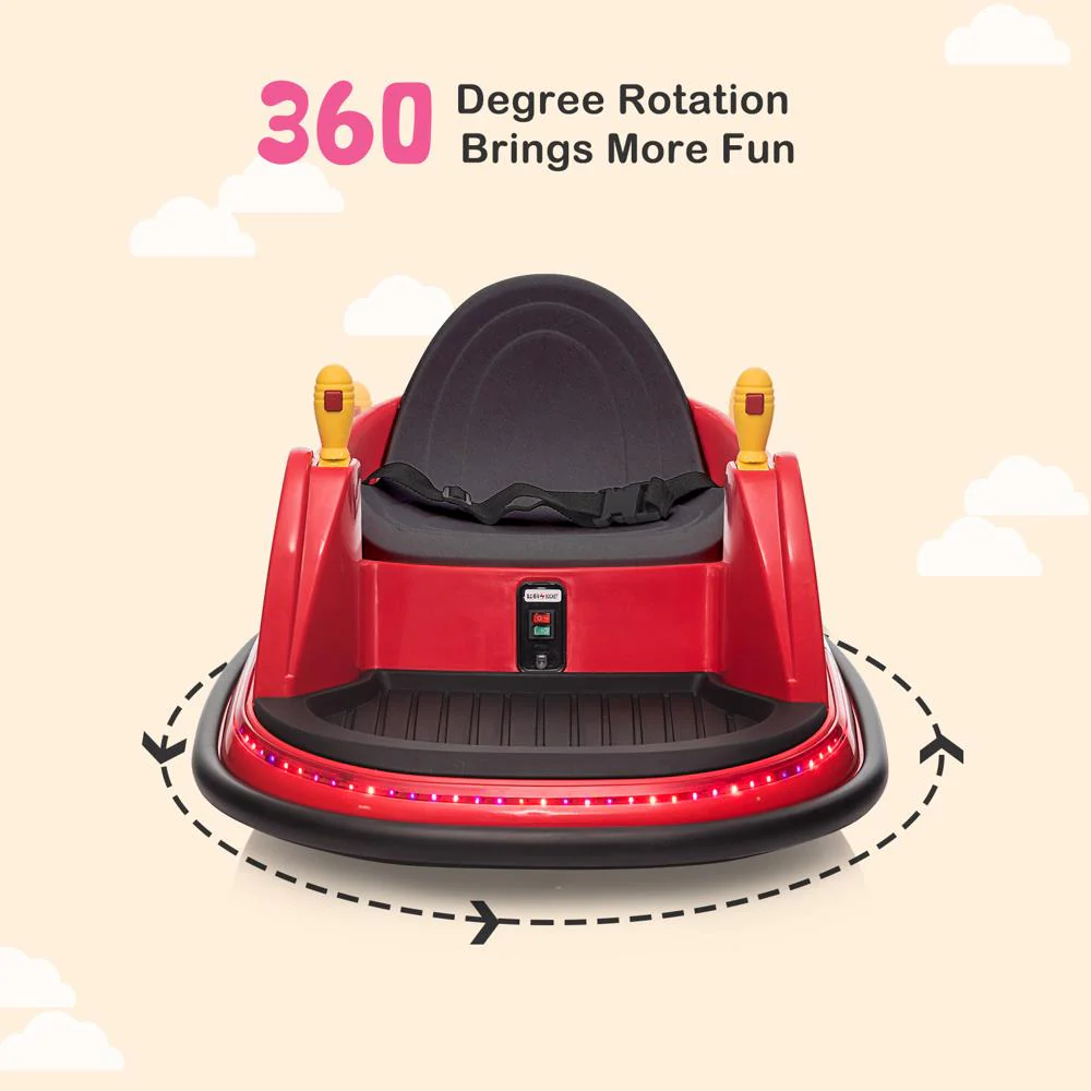 360° Electric Bumper Car for Kids - Battery Powered Ride-On Toy - Image 18