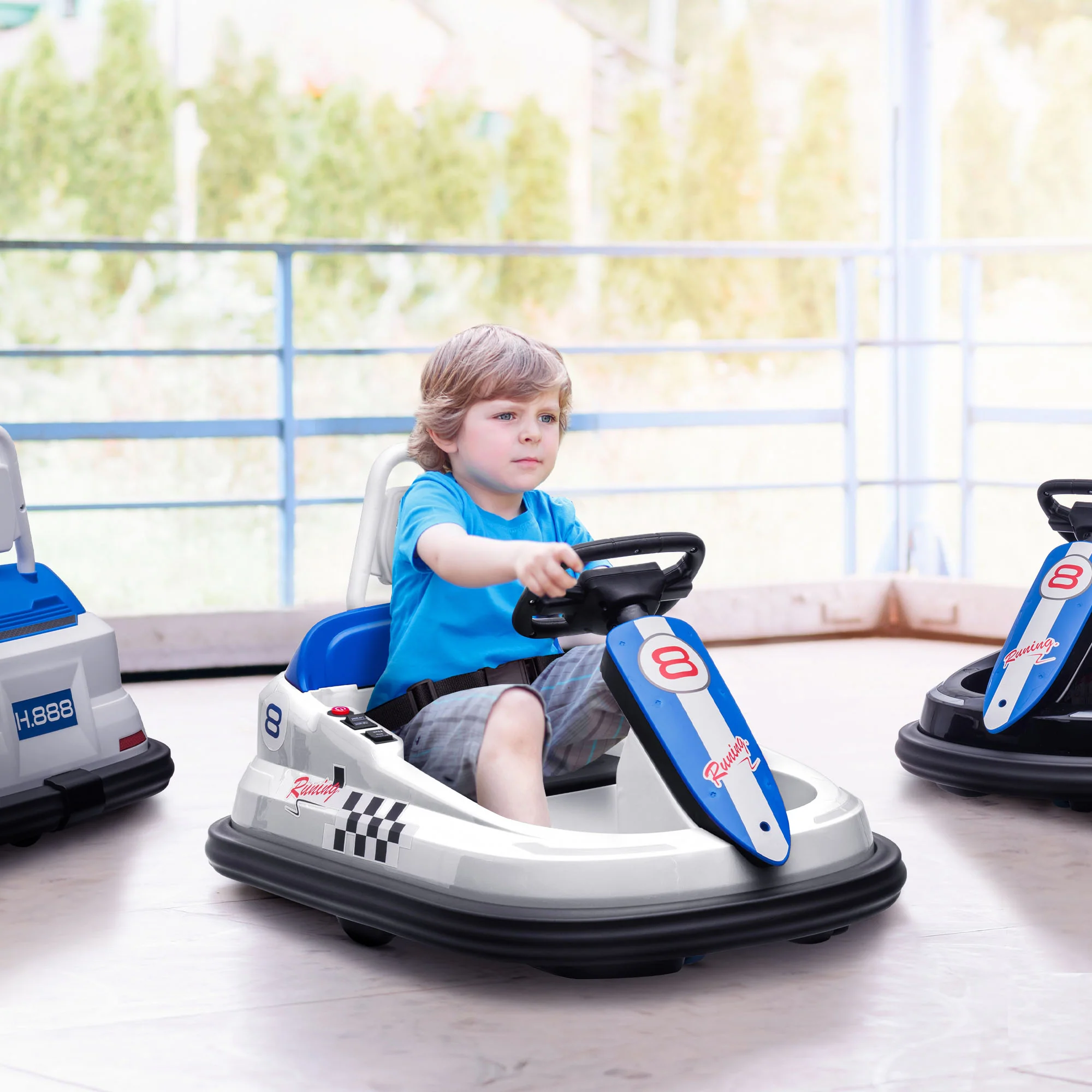 360° Rotating Electric Bumper Car for Kids - Fun Ride On Toy with 6V Battery