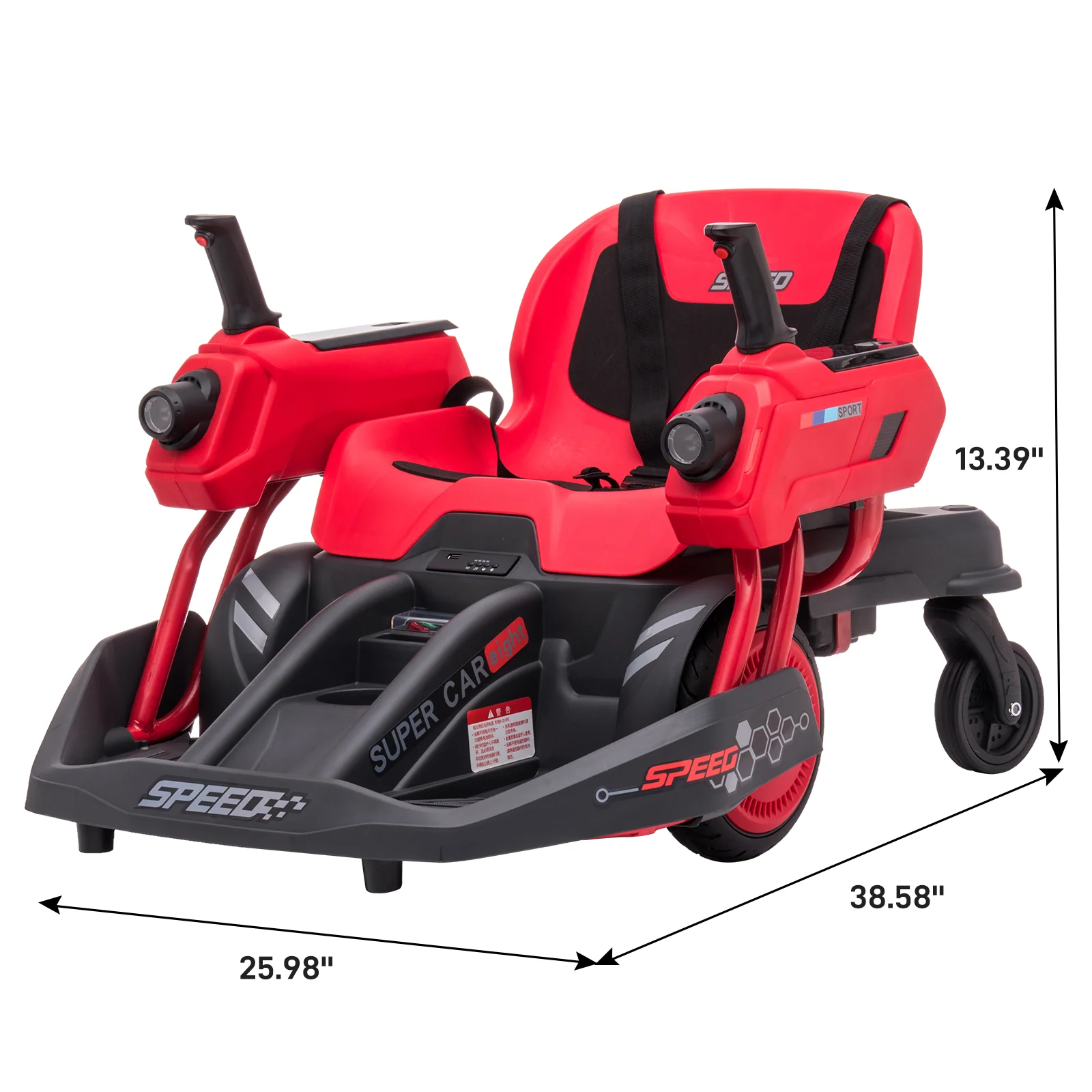 360° Rotating Ride-On Car for Kids with Dual Steering Control and Remote - Image 6