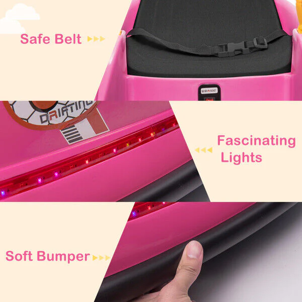 360° Spin Bumper Car for Kids with Remote Control - Exciting Ride-On Toy for Endless Fun! - Image 6