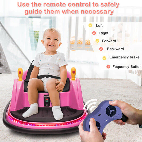 360° Spin Bumper Car for Kids with Remote Control - Exciting Ride-On Toy for Endless Fun! - Image 8
