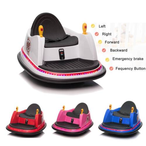 360 Spin Electric Bumper Car for Kids with LED Lights - 6V Battery Powered - Image 2