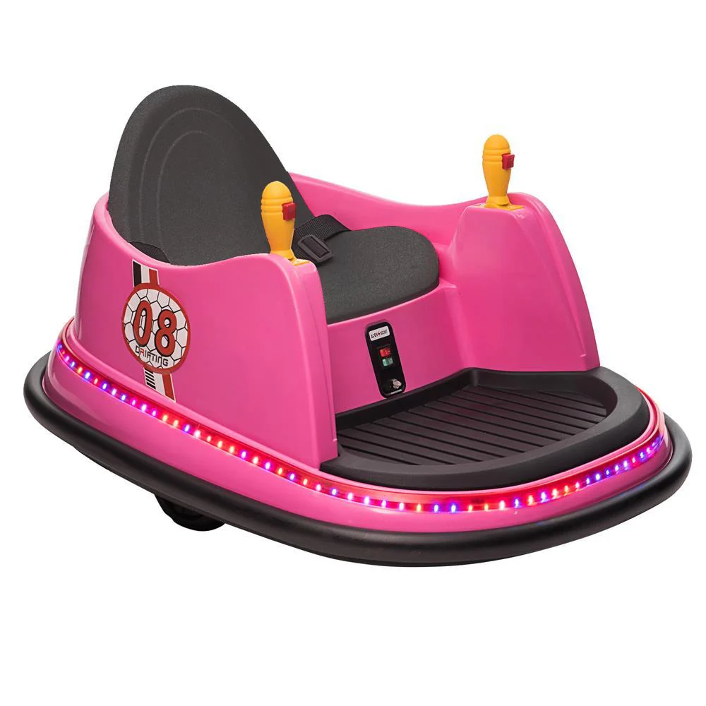 360° Spin Race Bumper Car for Kids Ages 2-5 with 6V 7AH Battery and 1.3 MPH Speed - Image 7