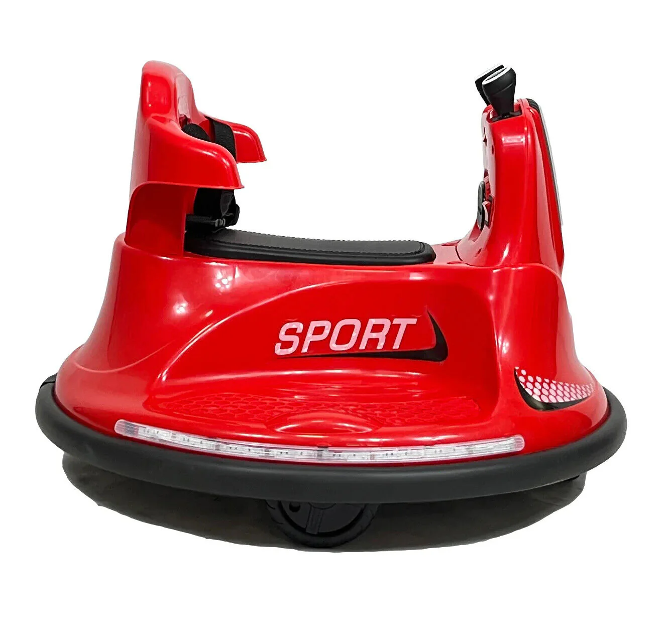 360 Spin Red Electric Bumper Car for Kids with Remote Control - Ages 2-5 - Image 4