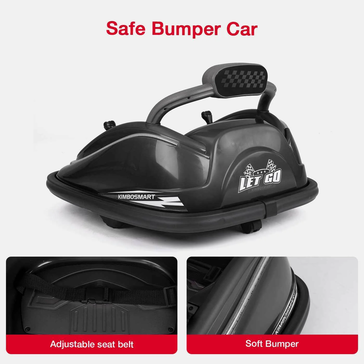 360° Spin Ride On Bumper Car for Kids - Rechargeable Electric Toy Vehicle (12V) - Image 10