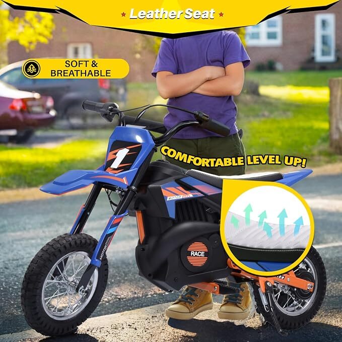 36V 650W Kids Electric Dirt Bike Motocross Motorcycle with 7MPH Max Speed - Image 20