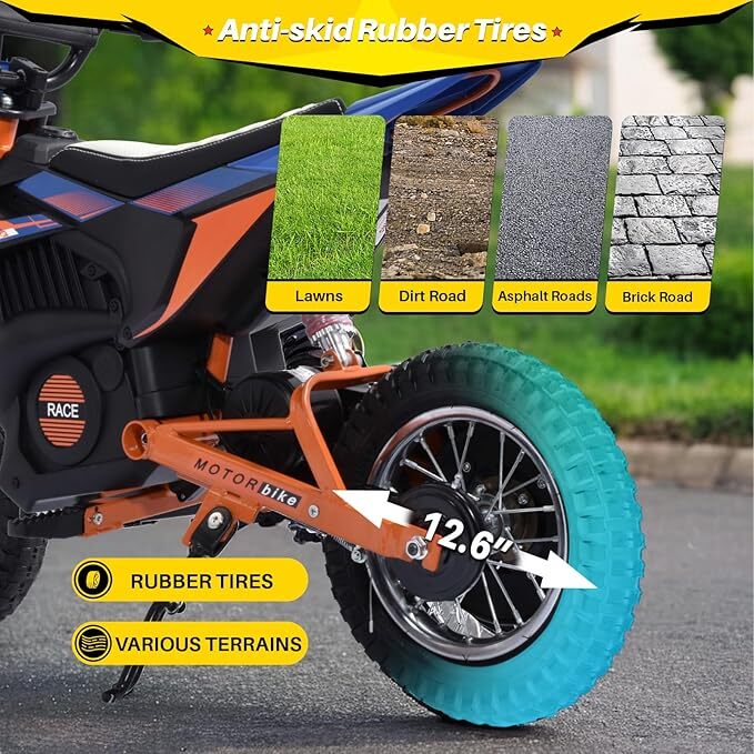 36V 650W Kids Electric Dirt Bike Motocross Motorcycle with 7MPH Max Speed - Image 23