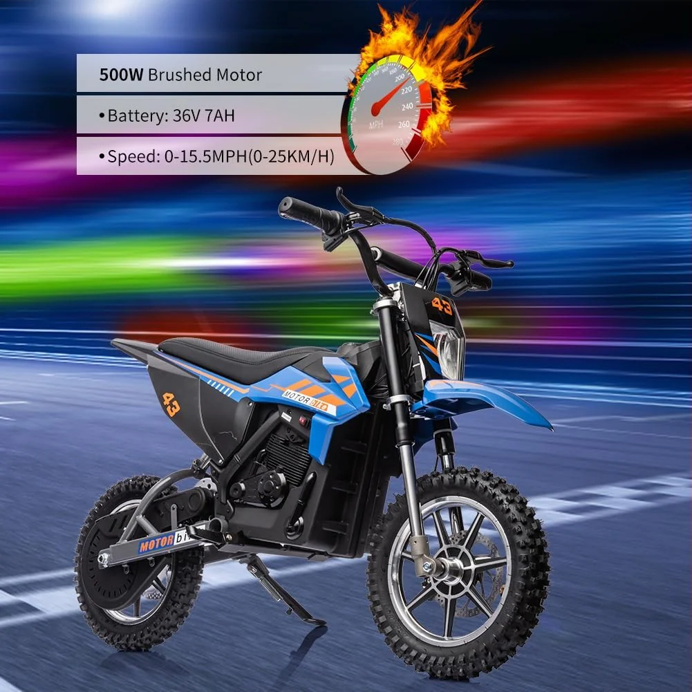 36V 350W Brushless Motor Electric Dirt Bike for Kids Age 6 and Up - Image 6