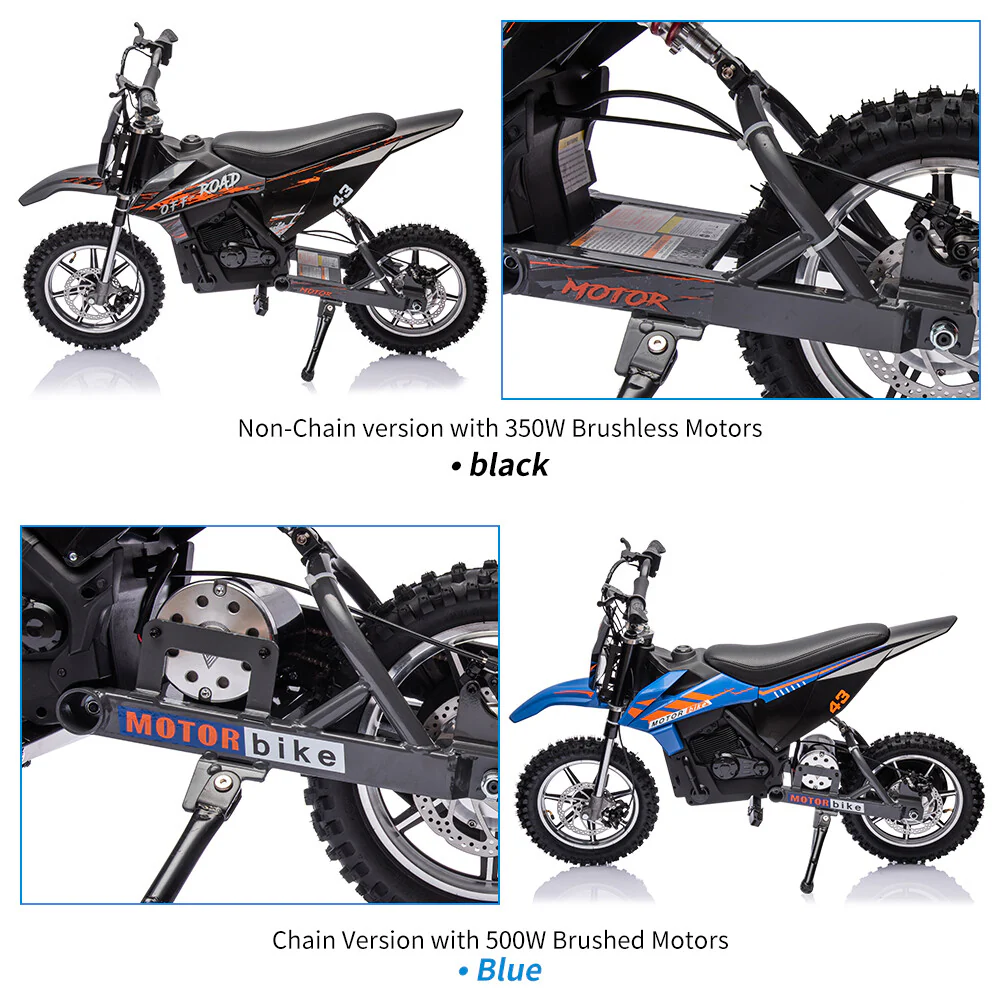 36V Electric Ride-On Dirt Bike with Front and Rear Brakes for Teens - Image 7