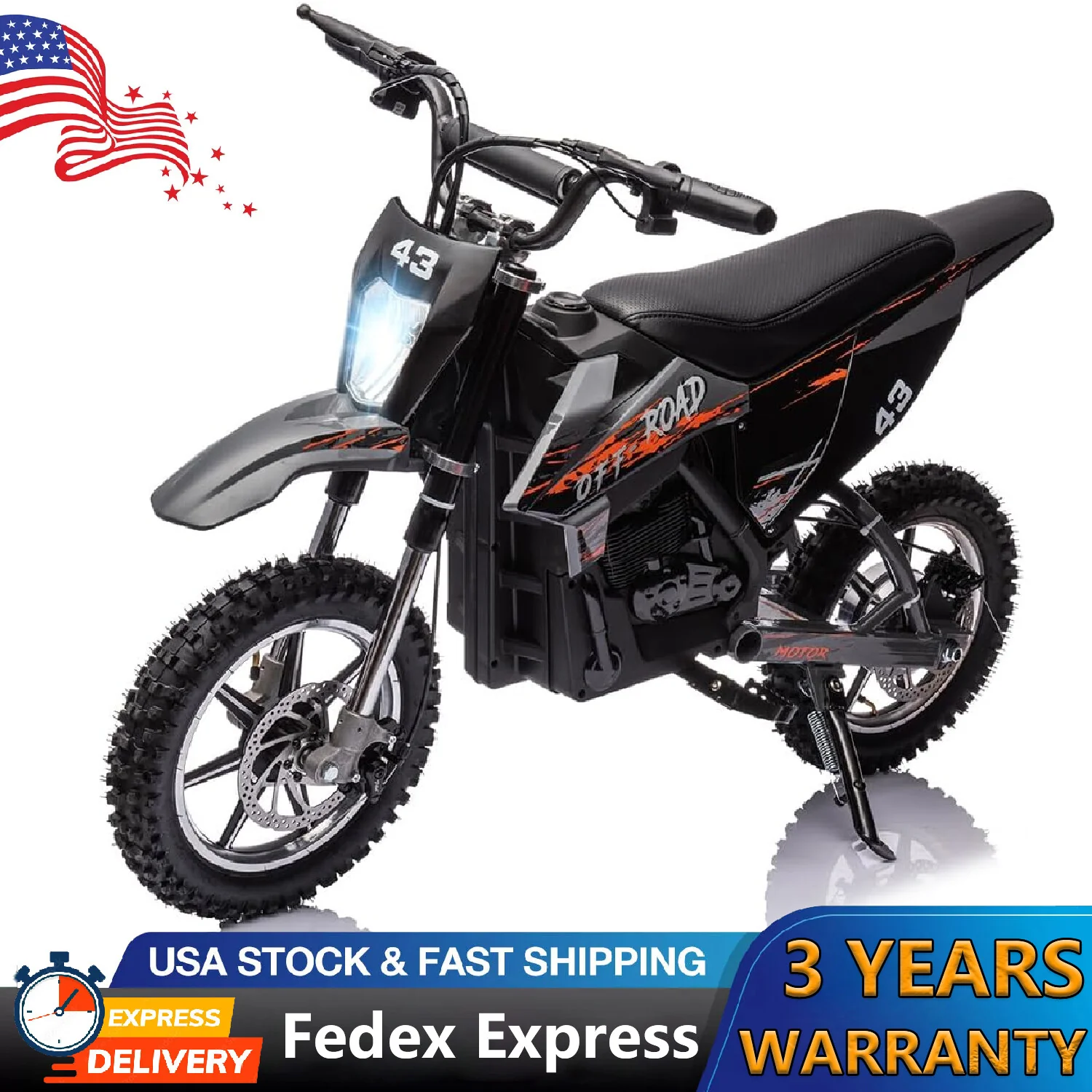36V Electric Kids Off-Road Dirt Bike with 15.5 MPH Speed - Image 14