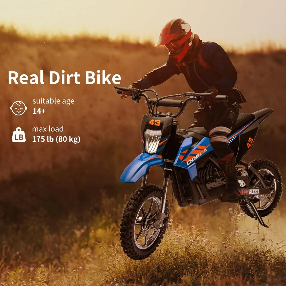 36V Electric Battery-Powered Off-Road Ride-On Motorcycle for Kids - Image 12