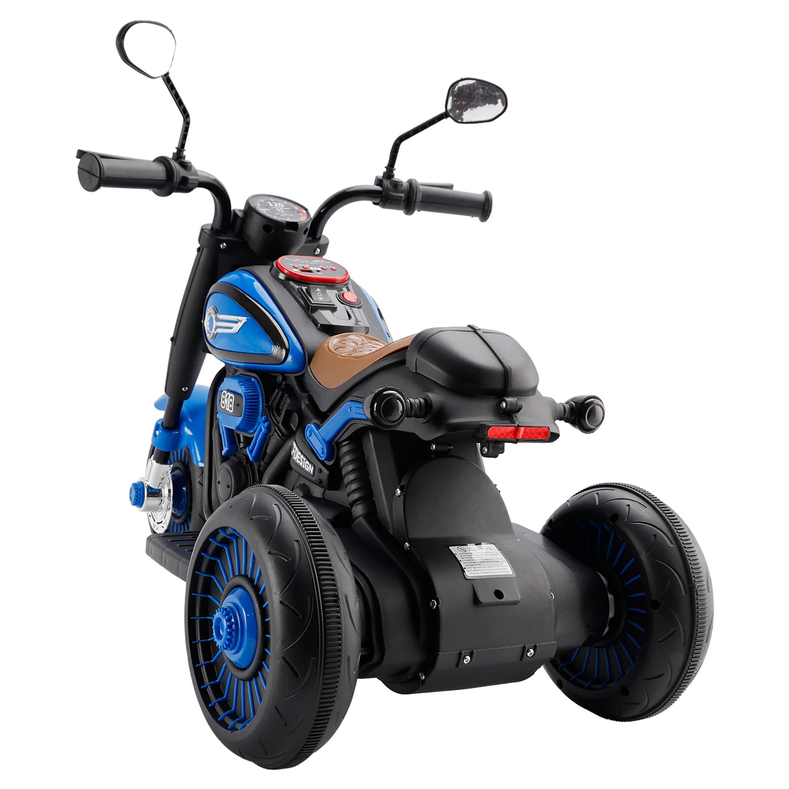 6V Electric 3-Wheel Ride-On Motorcycle Toy for Kids with Colorful Lights and Music - Image 9
