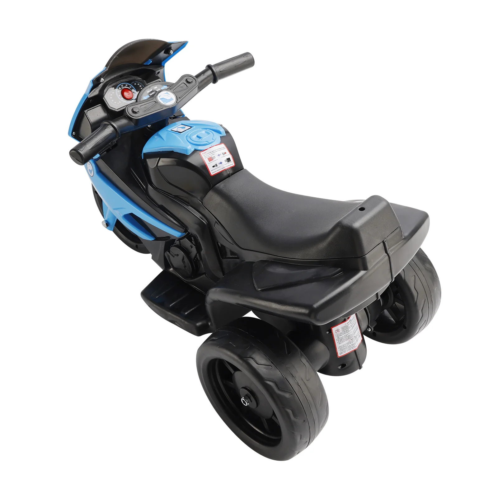 3-Wheel 6V Electric Ride-On Motorcycle for Kids with Remote Control and LED Lights Blue - Image 4