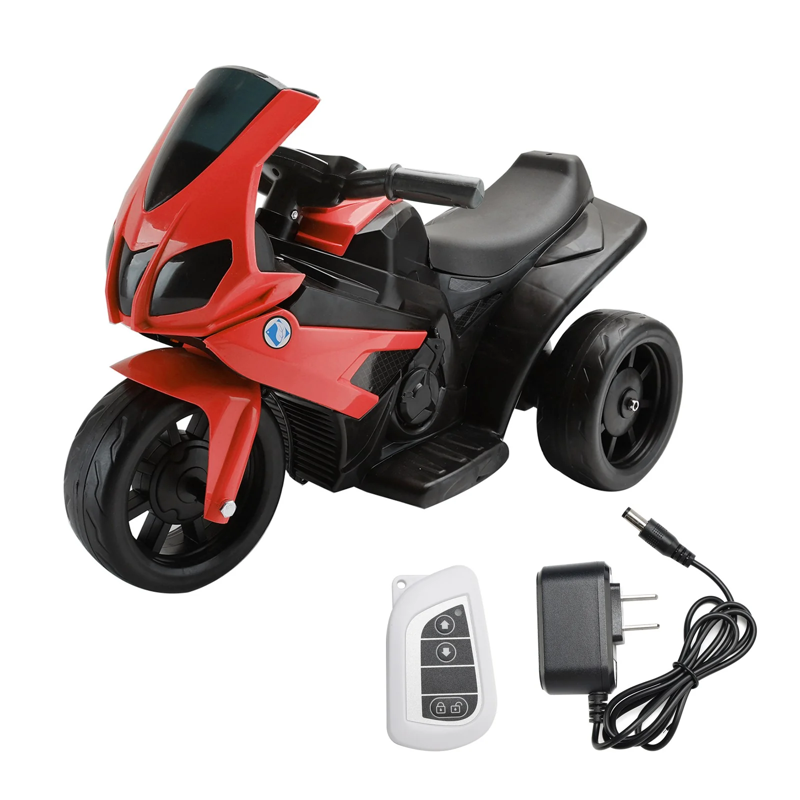 Red 6V Electric 3-Wheel Motorcycle Toy for Kids with Remote Control and LED Lights - Image 13