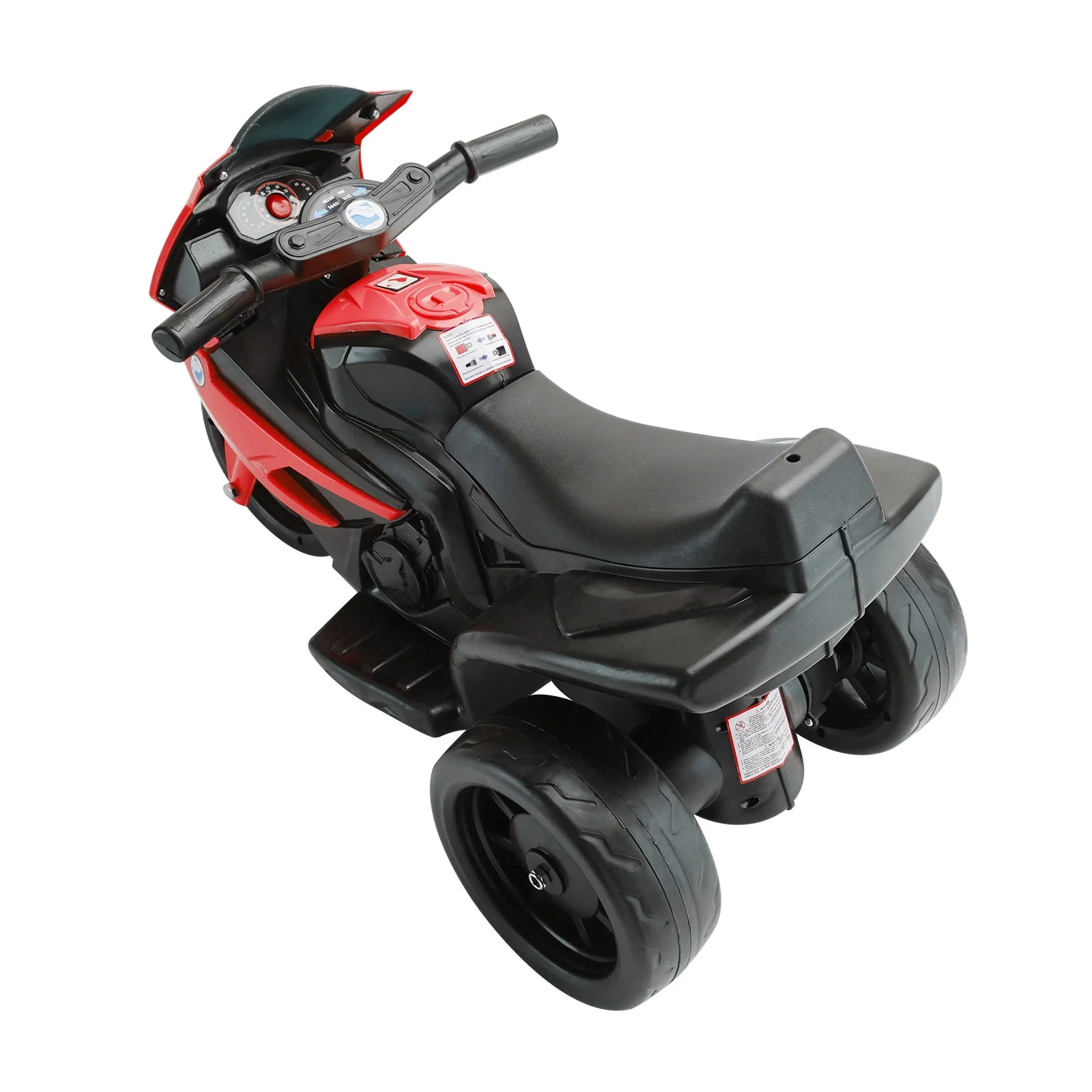 Red 3-Wheel 6V Electric Motorcycle Toy for Kids with Remote Control and LED Lights - Image 4