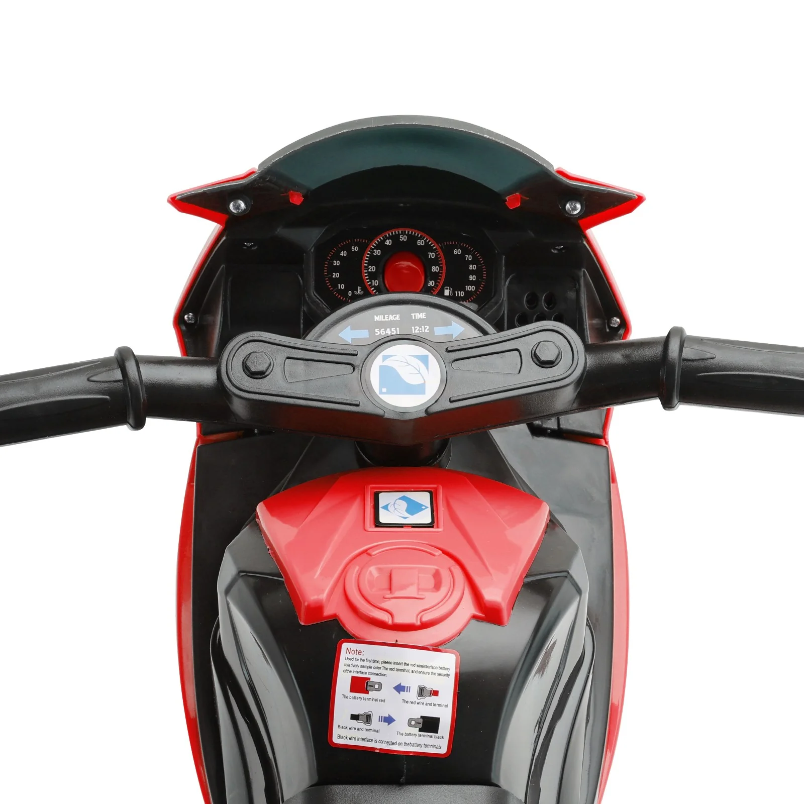 Red 3-Wheel 6V Electric Motorcycle Toy for Kids with Remote Control and LED Lights - Image 5