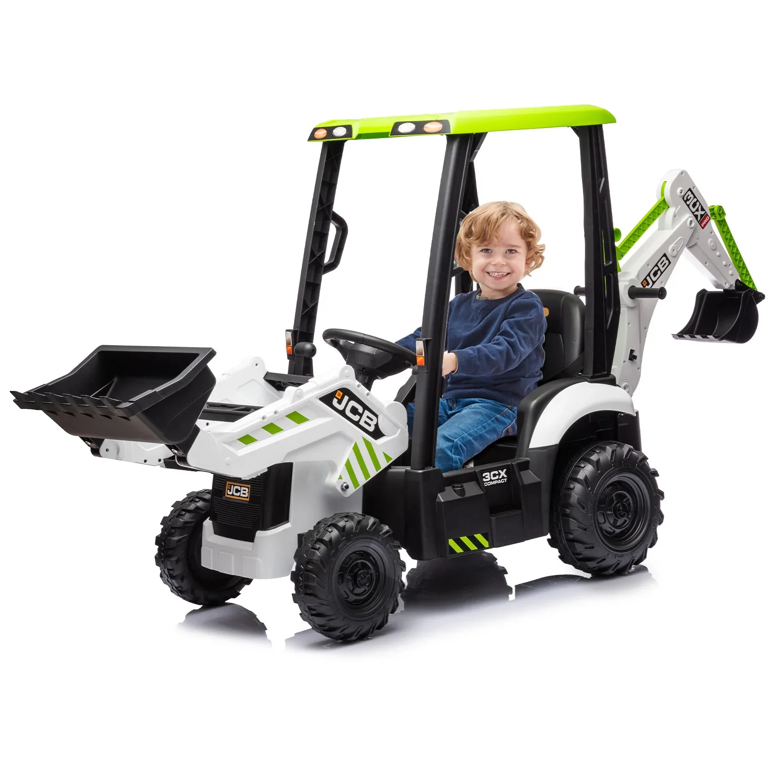 12V Kids Electric Ride-On Excavator and Bulldozer Vehicle with Remote Control - Image 10