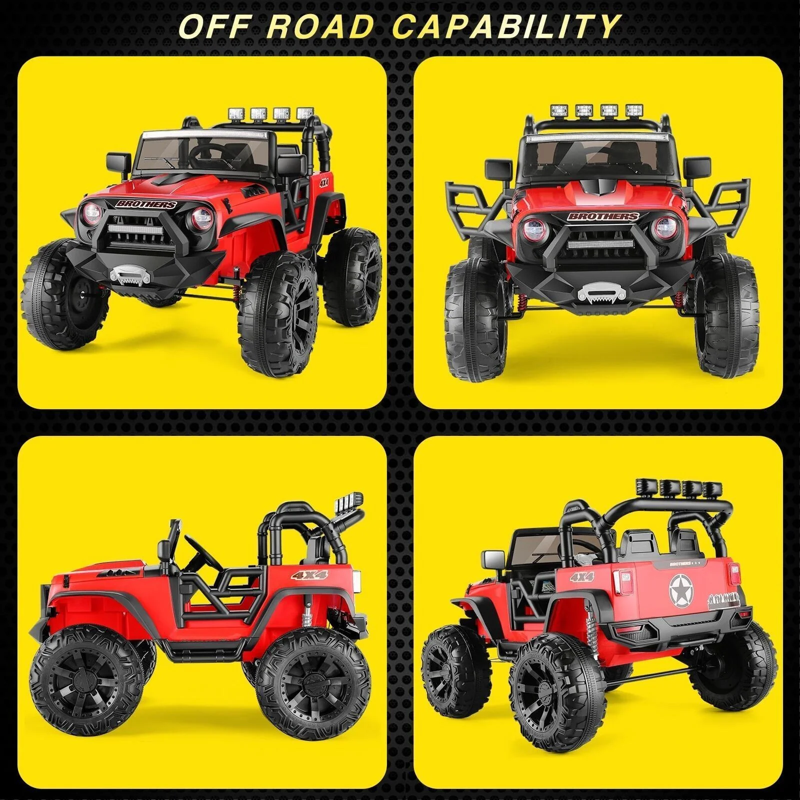 400W Electric 2-Seater Kids Truck with Bluetooth and Remote Control - Image 32