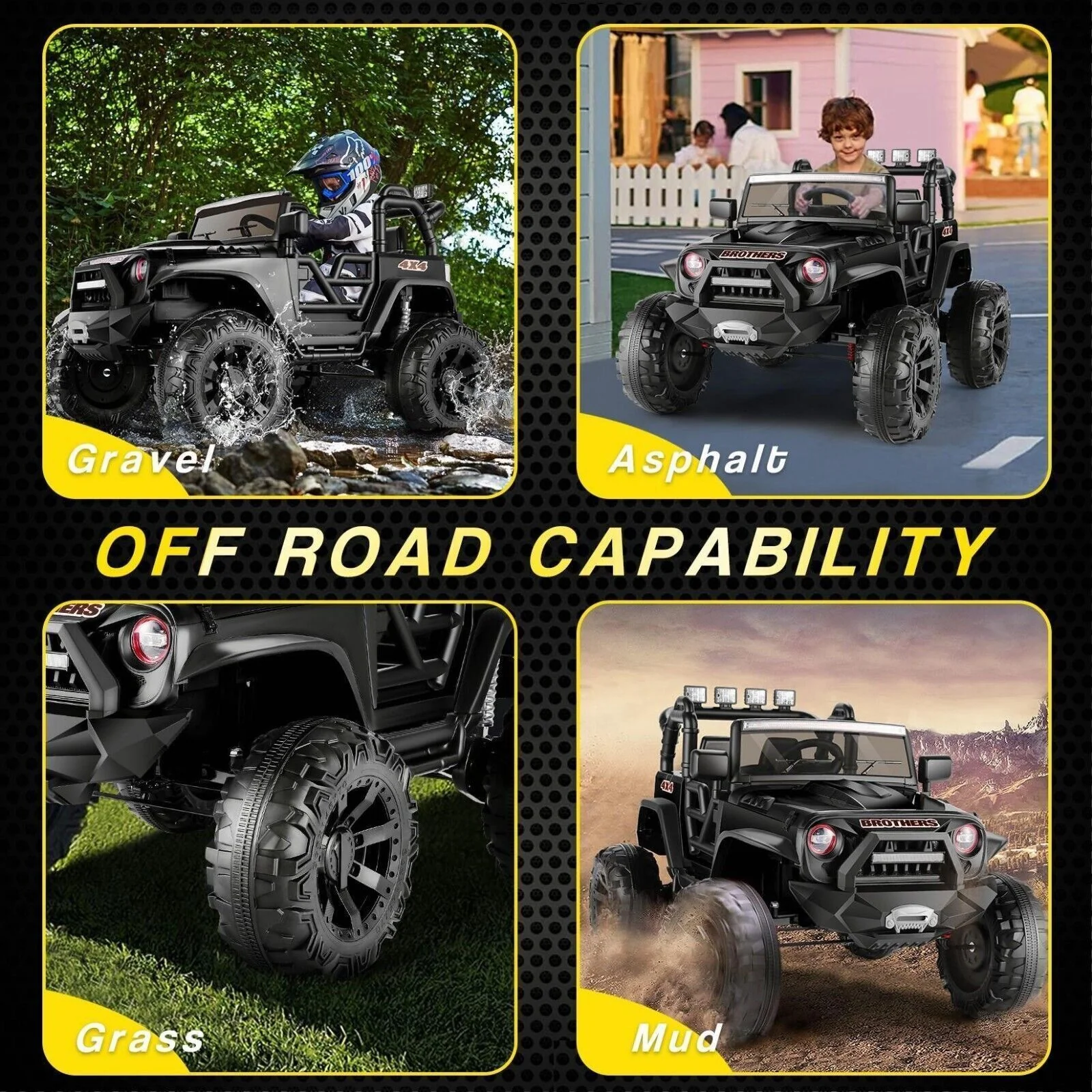 400W Electric 24V Kids Ride on Truck Car Jeep with MP3, LED, and Remote Control - Image 33