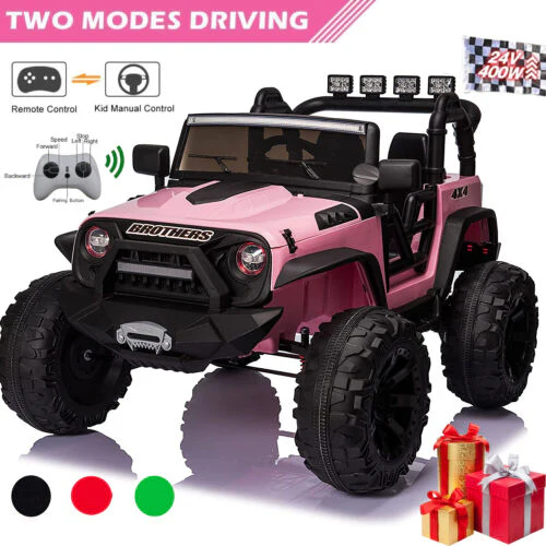 400W Electric Ride On Truck for Kids with Remote Control and LED Lights - Image 2