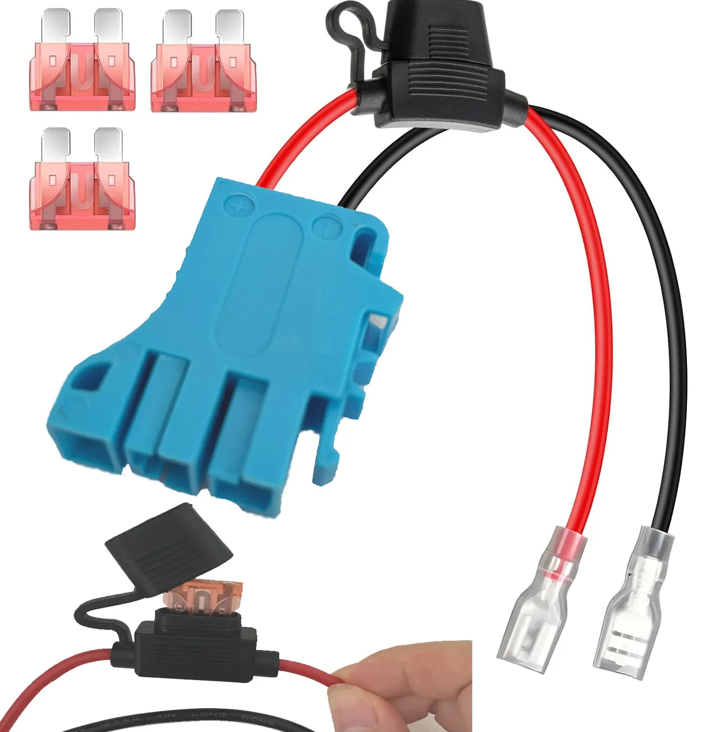 40A Wire Harness Connector for 12V 12 AWG Peg Perego Riding Toy Battery Car DIY - Image 7