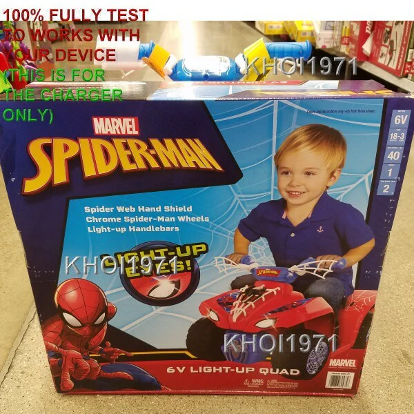 4FT Wall Charger AC Adapter for Spider-Man Light-Up Eyes Quad Ride-On Toy - Image 4