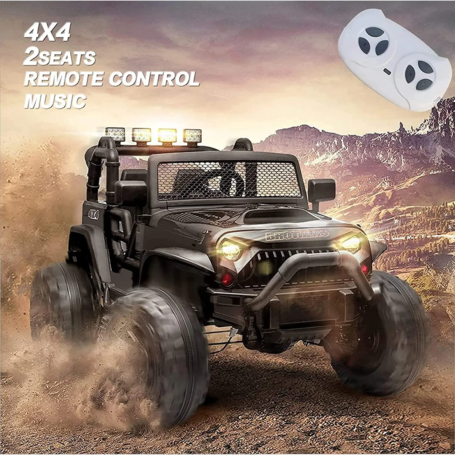 4x4 Off-Road Electric Ride-On Car for Kids with Remote Control - 24V 400W Power - Image 4