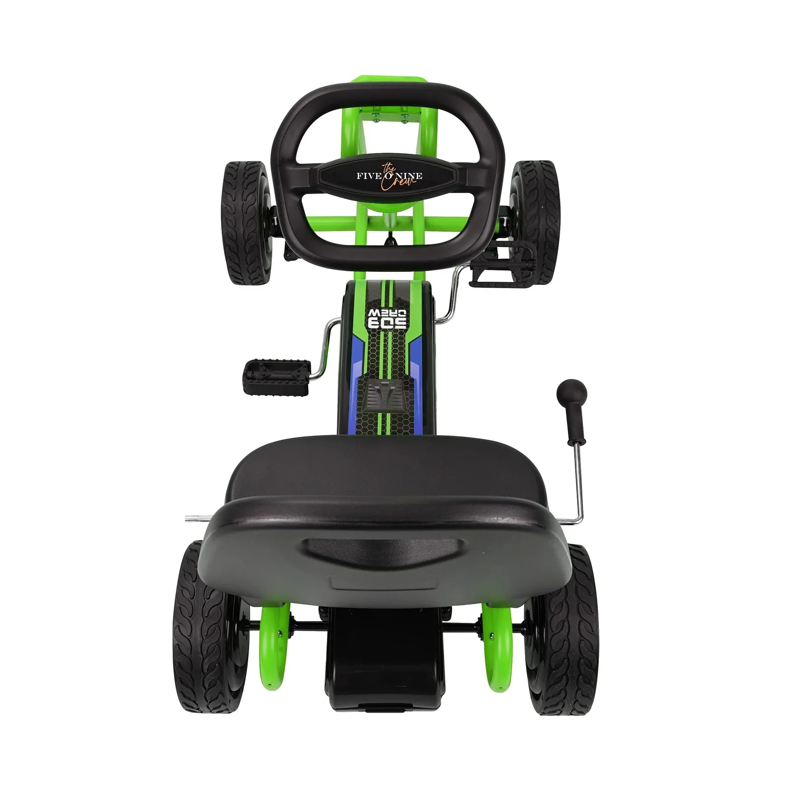 Crew Rocket Green Pedal Go-Kart Ride-On Toy for Boys - Image 4