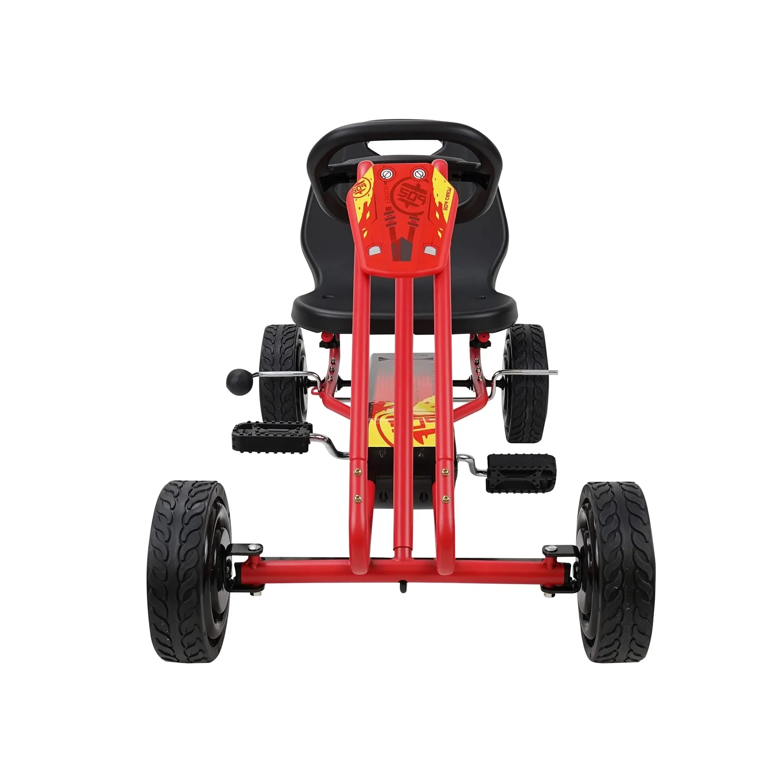 Red Rocket Pedal Go-Kart Ride-On Toy for Boys and Girls - Image 3