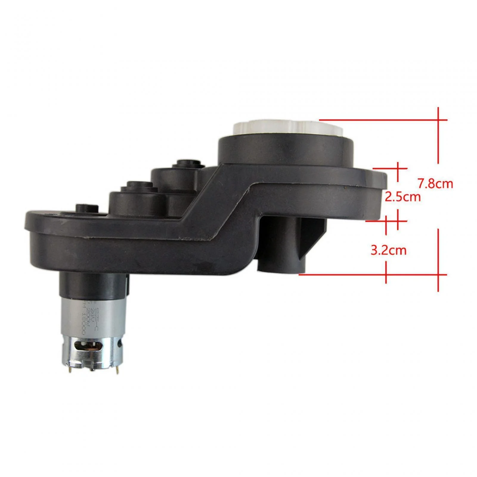 24V 18000RPM Gear Drive Motor with Case for Kids Riding Car SUV Upgrade - Image 5