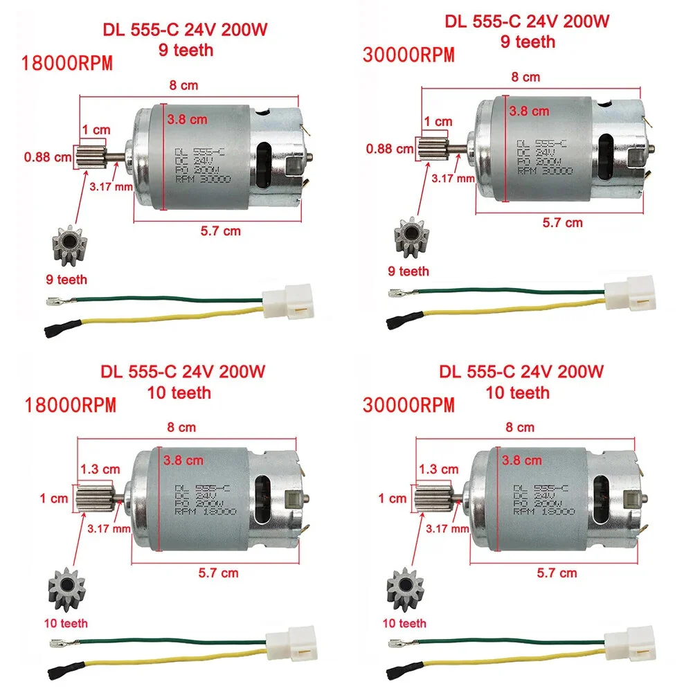 24V Electric Gearmotors for Children's Toy Cars and Automation Models - Image 23