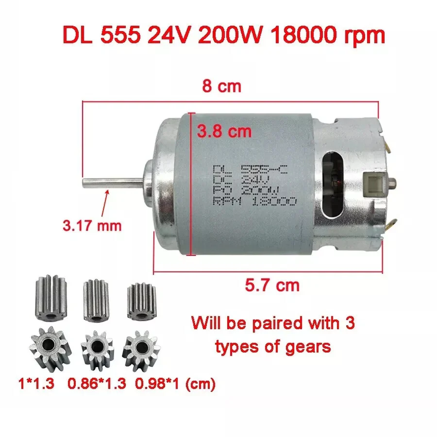 24V High-Speed Powerful Motors for Children's Electric Toy Car - Image 15